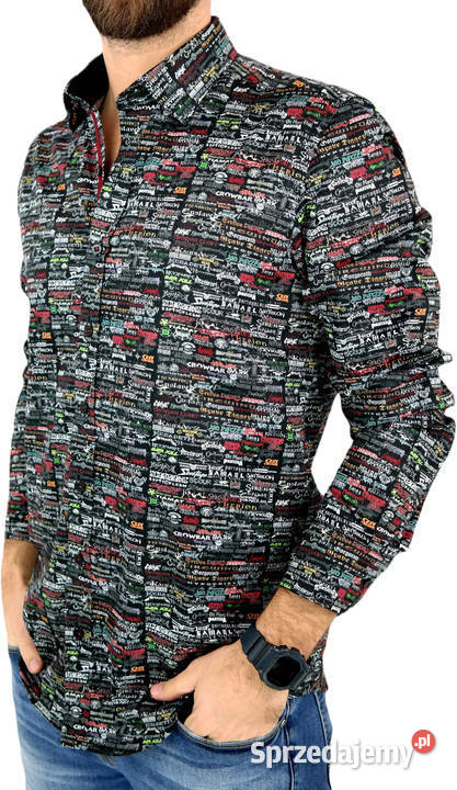 DANIEL BESSI Koszula Męska Fb091 Zespoły Ostrów Wielkopolski