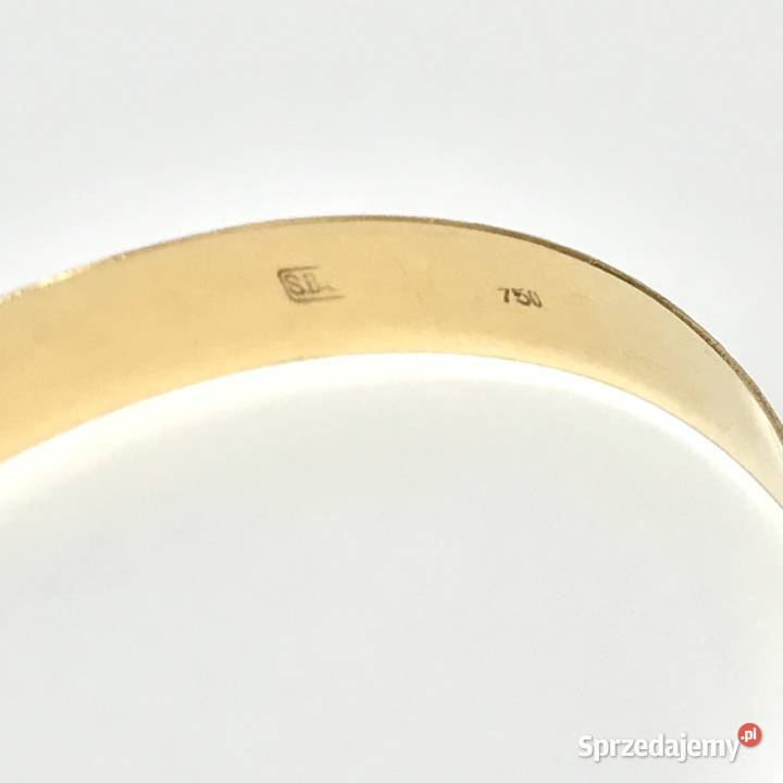 Złota BRANSOLETKA damska 750 18K sztywna CUDOWNA Warszawa