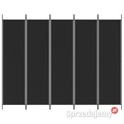 vidaXL Parawan 5panelowy czarny 250x200 Warszawa sprzedam