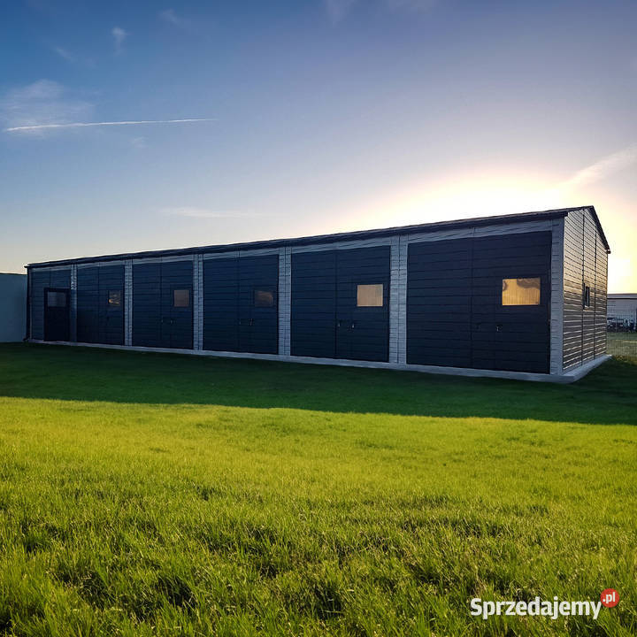 Blaszana hala 217m srebrnyciemny grafit matowy Kraków sprzedam