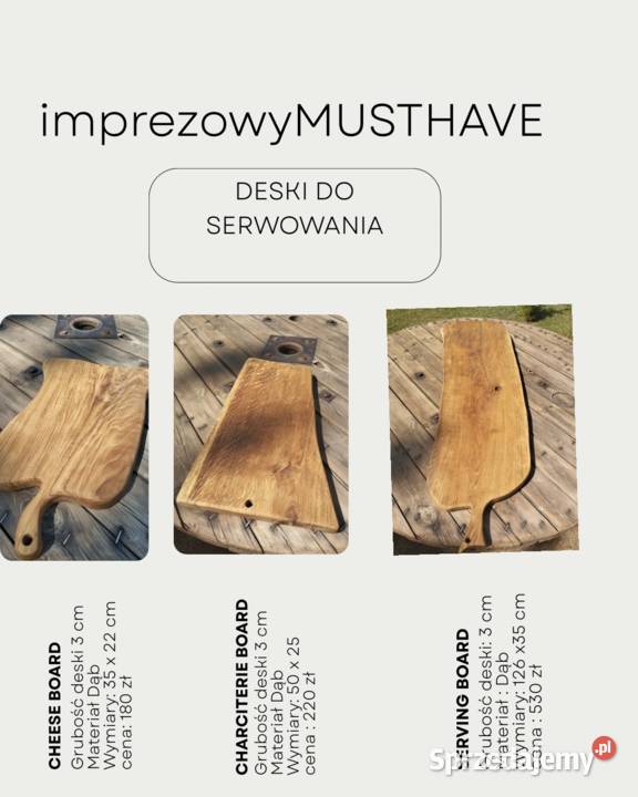 Deski do serwowania Zapust sprzedam