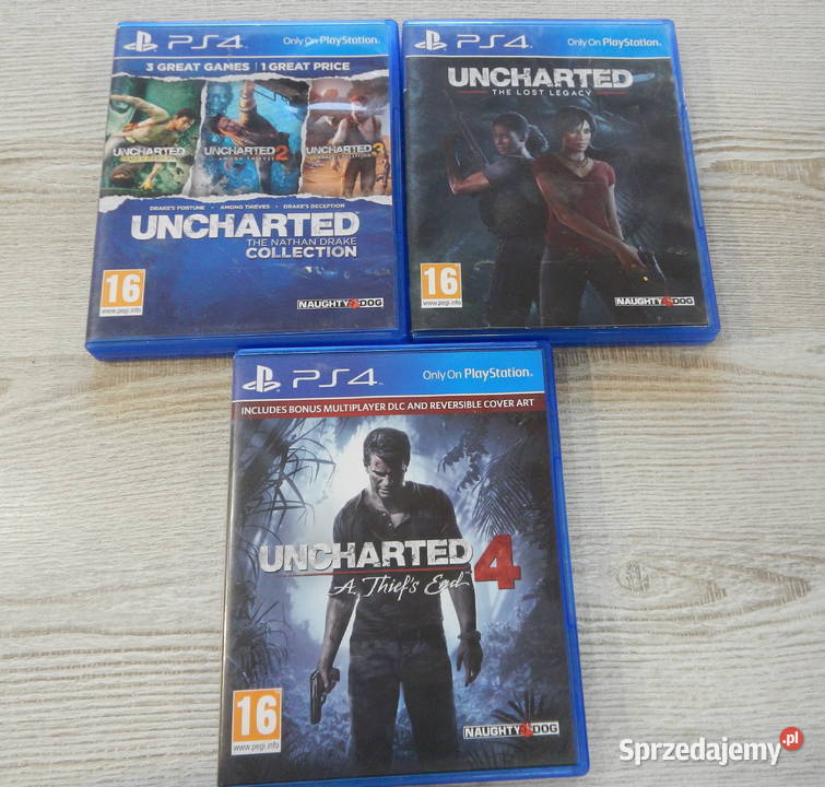 Zestaw 3 Gier 4 Uncharted Leżajsk