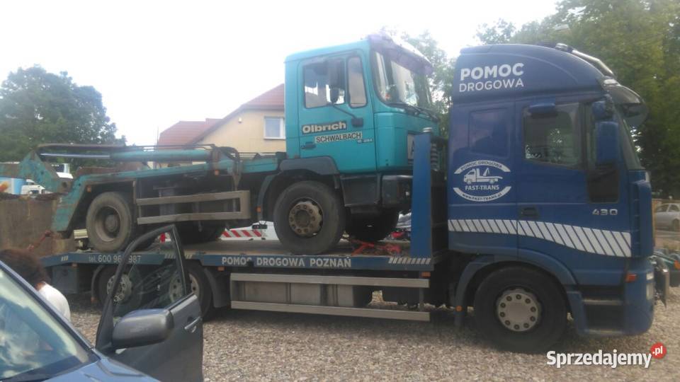 Transport traktorów opryskiwaczy przyczep zwyżki Poznań