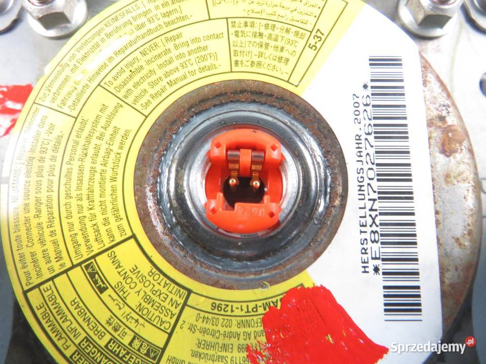 PODUSZKA KIEROWCY PEUGEOT 107 Poduszki powietrzne