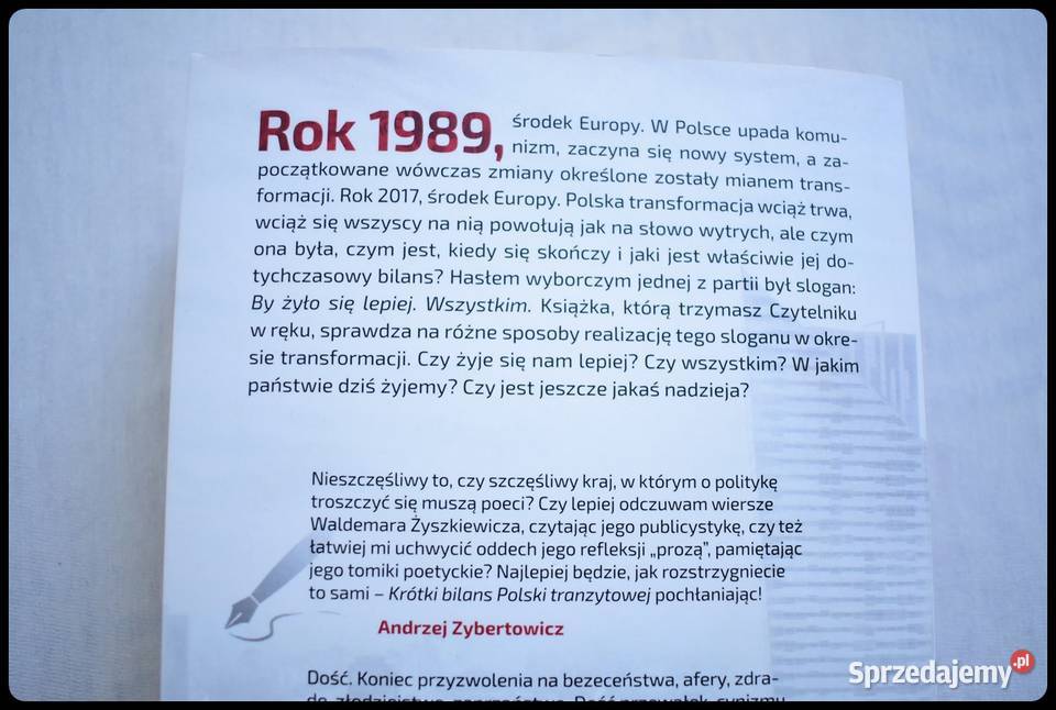Krótki bilans Polski tranzytowej Waldemar politologia, stos. międzynarodowe Książki naukowe i popularnonaukowe Płock sprzedam