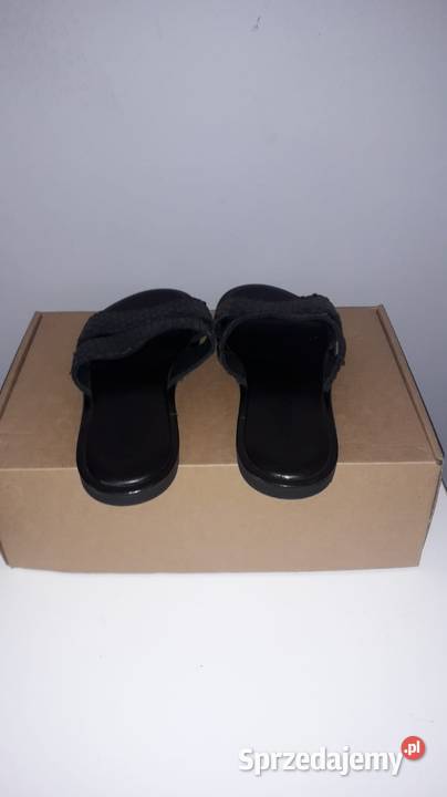 Damskie klapki skórzane Inuovo 37 czarny sprzedam