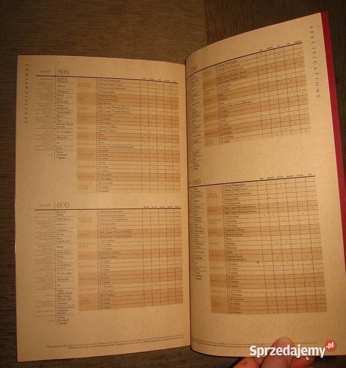 Taylor guitar catalog 1999 katalog gitar Kępice