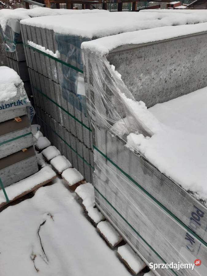 Obrzeża chodnikowe 8x30x100 szare z zamkiem Pozostałe Łęczna
