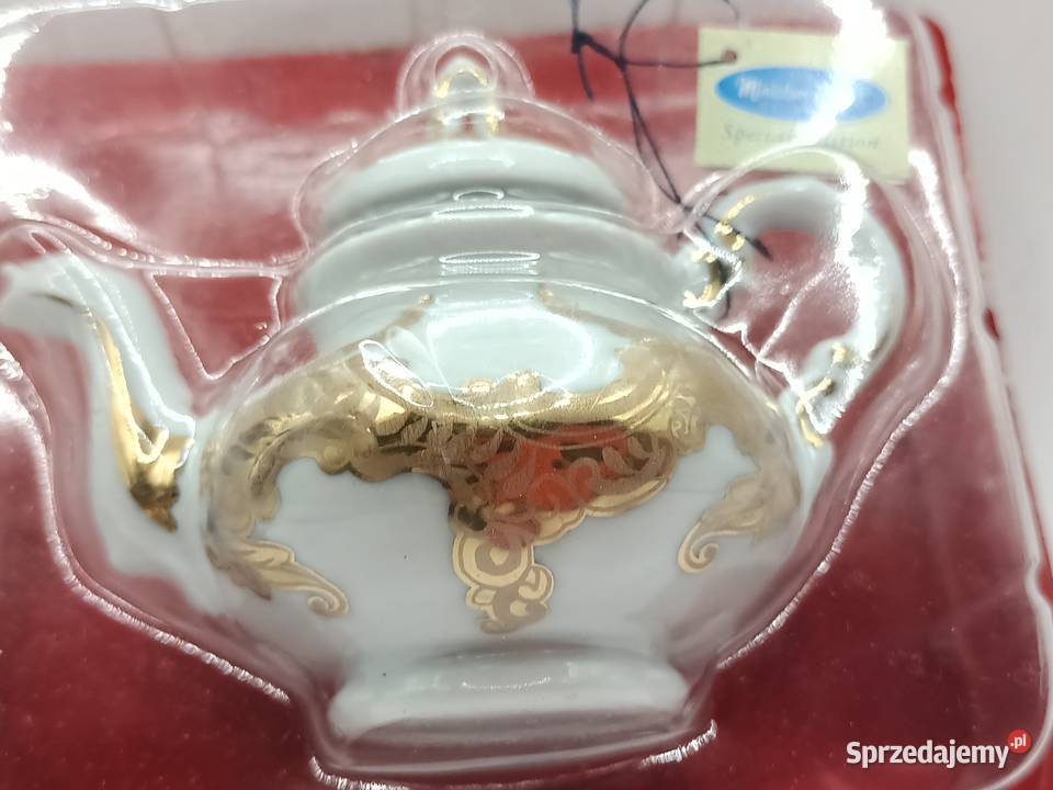 Imbryk kolekcja miniaturka Porcelana Art biel i