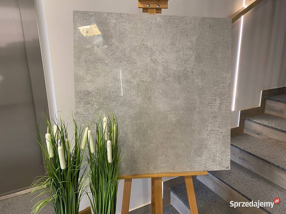 Gres Beton Cement 80x80 POLER PŁYTKA PODŁOGOWA Wykończenie Zakopane