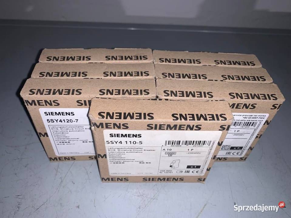 Siemens 5SY4 1105 Circuit Breaker 1P 10A x7 Warszawa