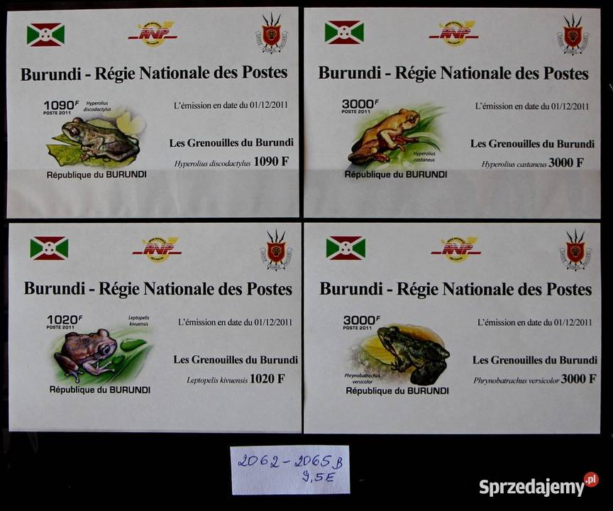 Burundi Filatelistyka Oborniki