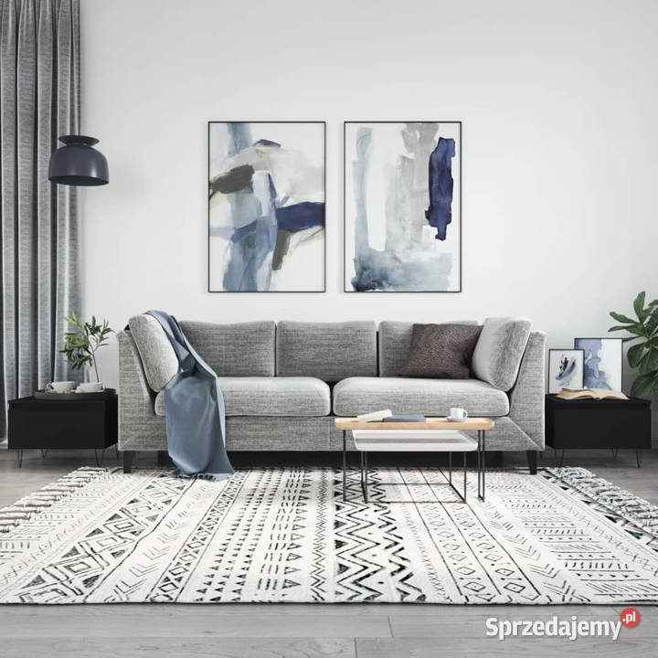 Stoliki kawowe 2 czarne 50x46x35 WM830863 mazowieckie Warszawa