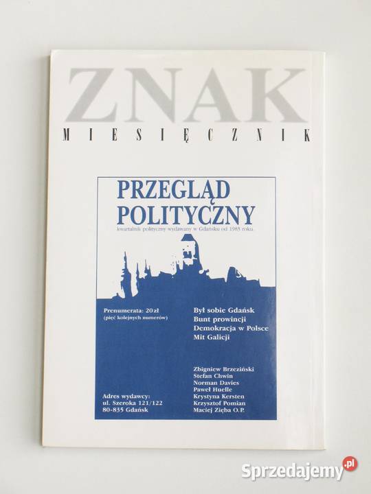 Znak Miesięcznik numer 8 1998 Kraków