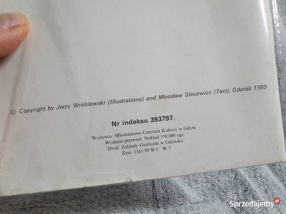 Miasto z Chmur Jerzy Wróblewski 1989 wydanie 1 Polskie Komiksy pomorskie Gdynia