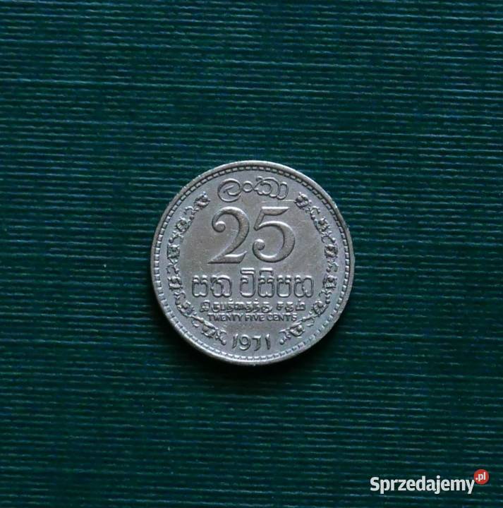 CEJLON 25 centów 1971r Gliwice sprzedam