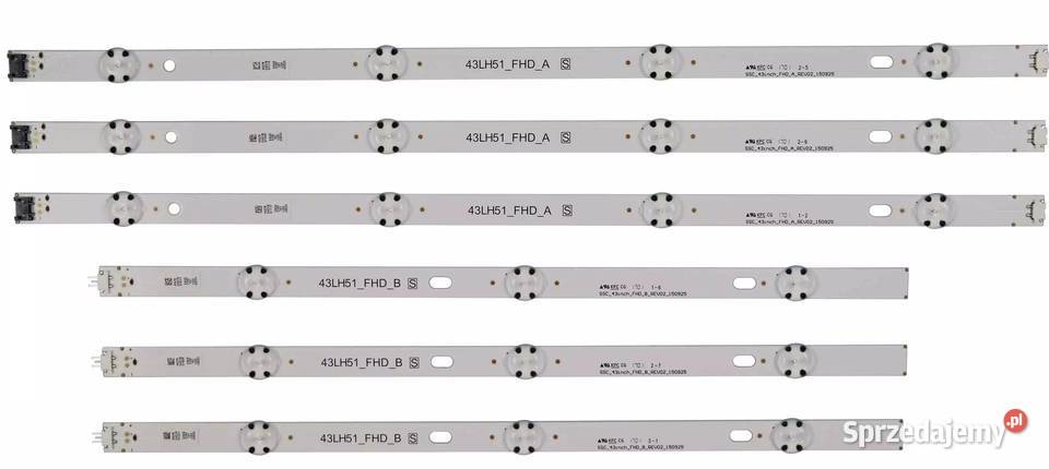 Listwy LED LG 32LB 42LB 47LB 50LB 55LB 60LB 43UF Maleszowa sprzedam