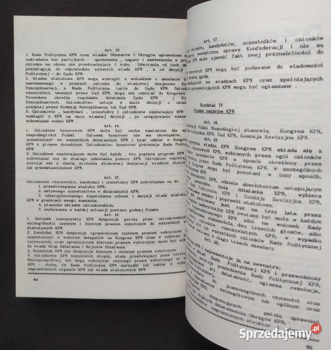 Konfederacja Polski Niepodległej deklaracja