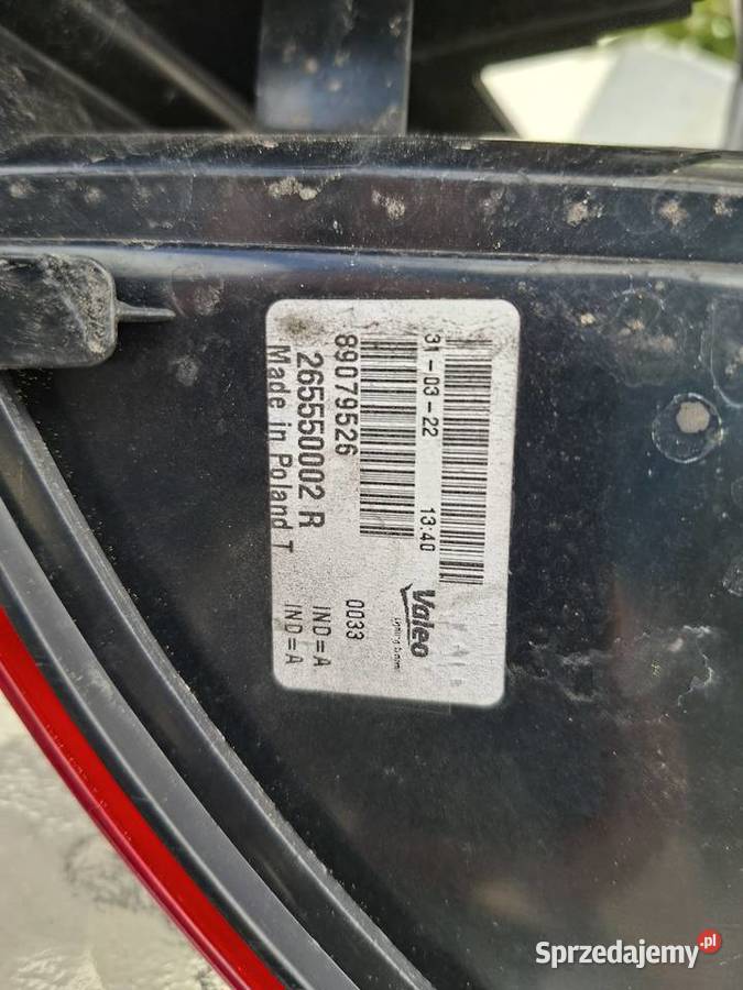 Lampa Tylna Lewa Renault Laguna lll 3 kombi OE