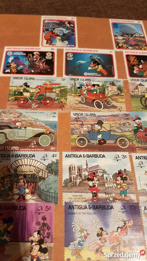 Znaczki pocztowe z serii Disney Warszawa