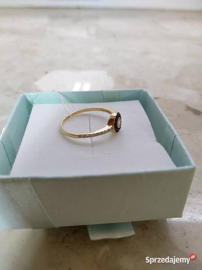Złoty Nowy pierścionek z cyrkoniami pr585 14 Wałcz