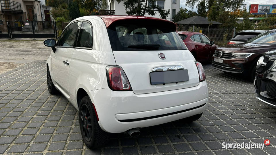 Fiat 500 14 Automat 100 Klima Czerwone wnętrze centralny zamek 500 pomorskie