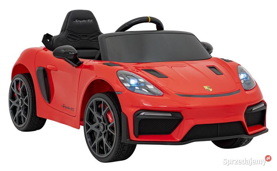 Porsche 718 Czerwone Auto na Akumulator 12V7Ah Łopuszno
