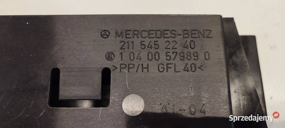 MERCEDES W211 MOCOWANIE STEROWNIKA A2115452240 dolnośląskie