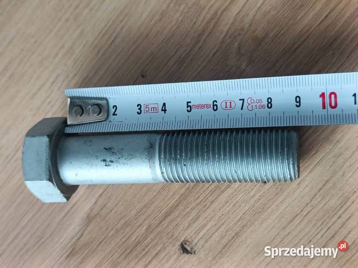 Śruba M20x90 109 gwint skok 20 wymiary na foto