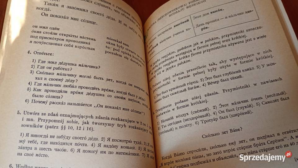 Język rosyjski klasa VII 7 Stanisław Czochara