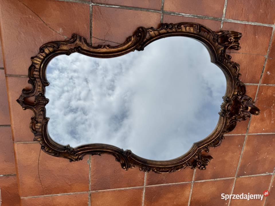 Lustro stylowe w ozdobnej ramie ścienne toaletka Garwolin