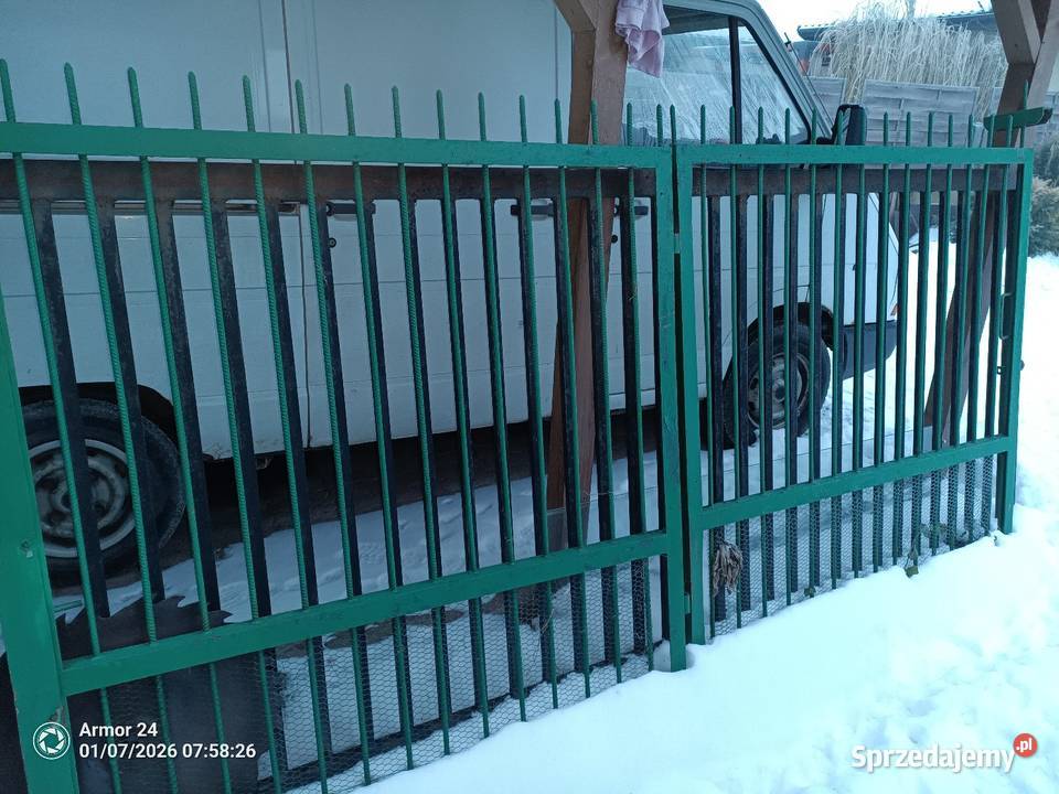 Brama ogrodzenie ładne plus furtka