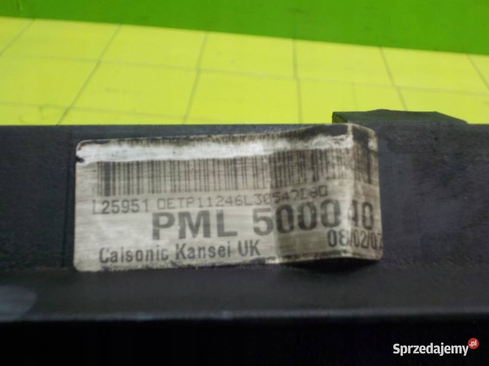 RANGE ROVER L322 36 TDV8 07r 5D intercooler osobowe Chłodnice powietrza (intercoolery) Motoryzacja