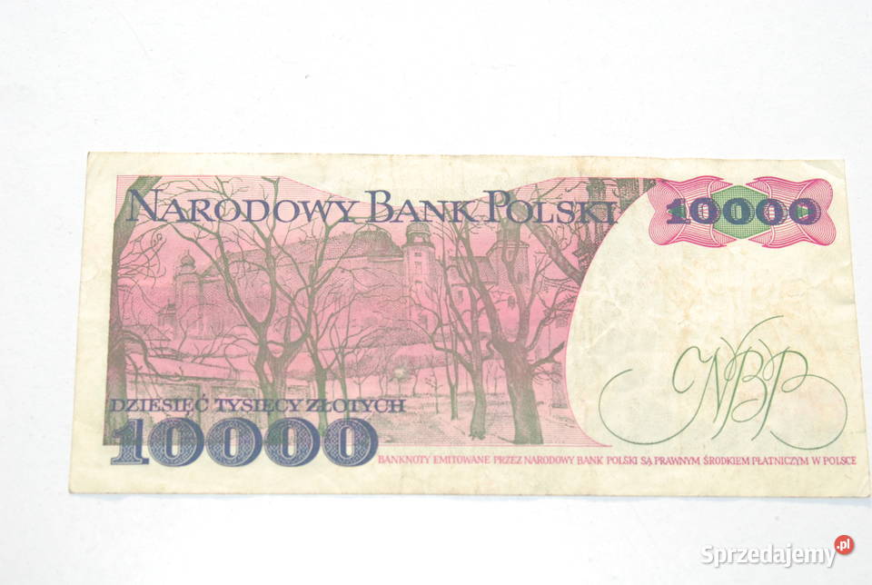 Stary banknot 10000 złotych Wyspiański 1988 śląskie Cieszyn sprzedam