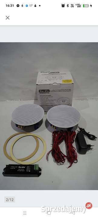 Głośniki podtynkowe sufitowe Herdio 8 Drezdenko