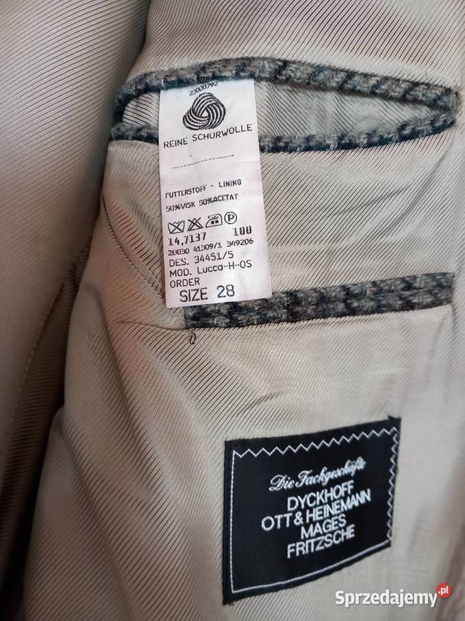 Marynarka szkocki tweed kratka Łódź sprzedam