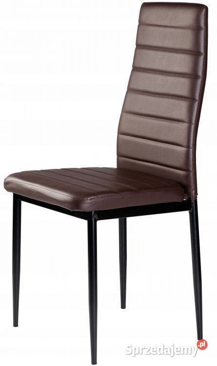 Zestaw 4 krzeseł do salonu jadalni z ekoskóry podlaskie Bielsk Podlaski