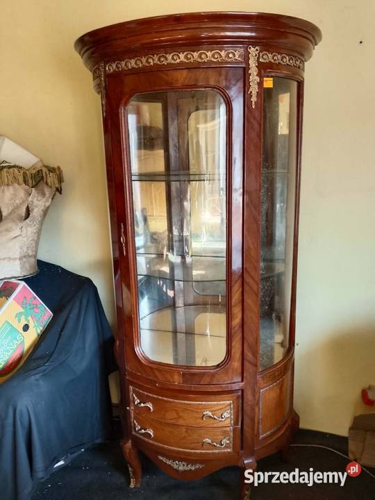 Witryna stylizowana okucia brąz Siedlce sprzedam