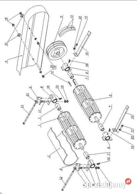 Koło pasowe duże posypywarka Motyl Świerklaniec