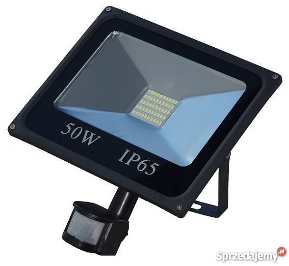 NAŚWIETLACZ LED 50W CZUJNIK RUCHU IP65 LAMPA SMD mazowieckie Przasnysz