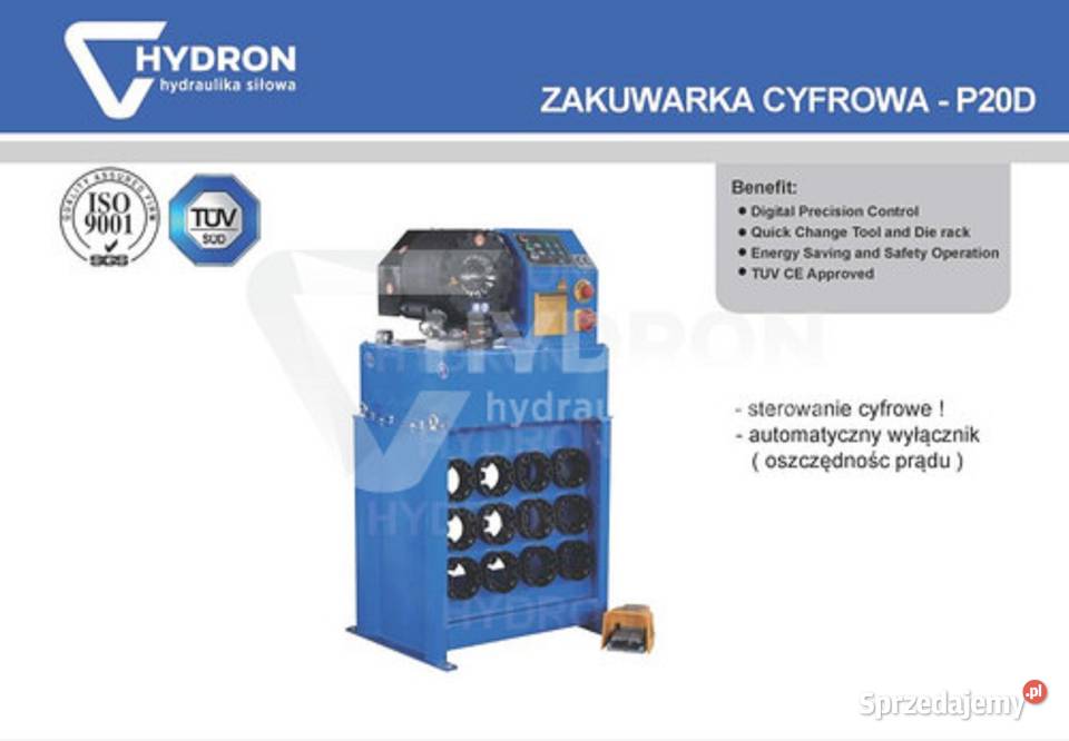 Zakuwarka do węży P20D DN32 4SP cyfrowa Produkcja