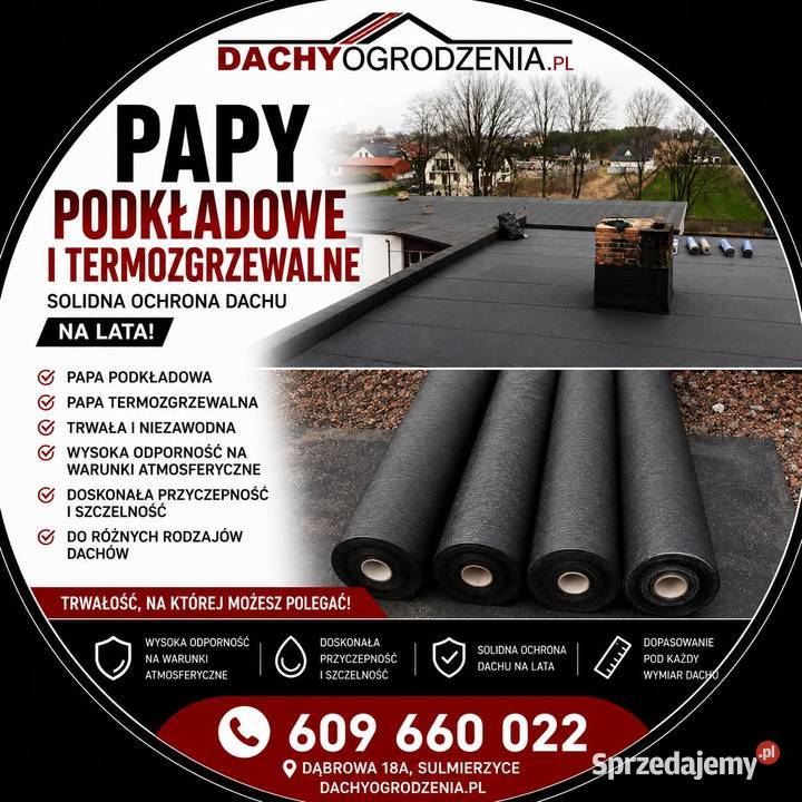 Papa podkładowa termozgrzewalna 52 łódzkie Kleszczów