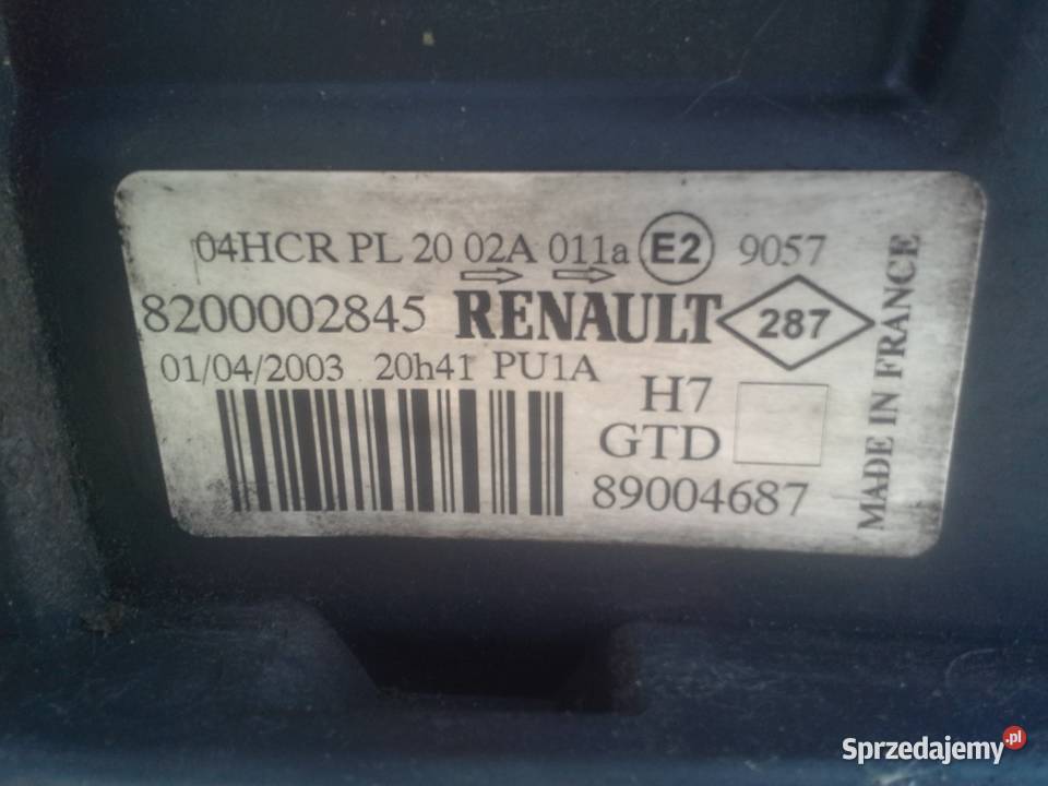 lampa przód Renault Laguna 2 19 dci 2003r kombi Dębno