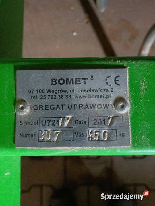 Agregat uprawowy bomet 28m Polanka Wielka
