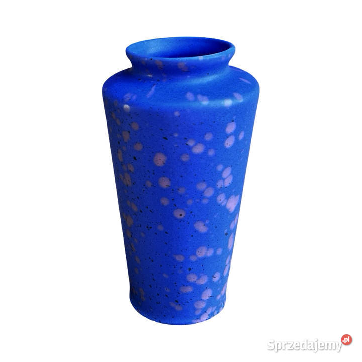 Niebieski ceramiczny wazon MF Design Niemcy lata Warszawa sprzedam