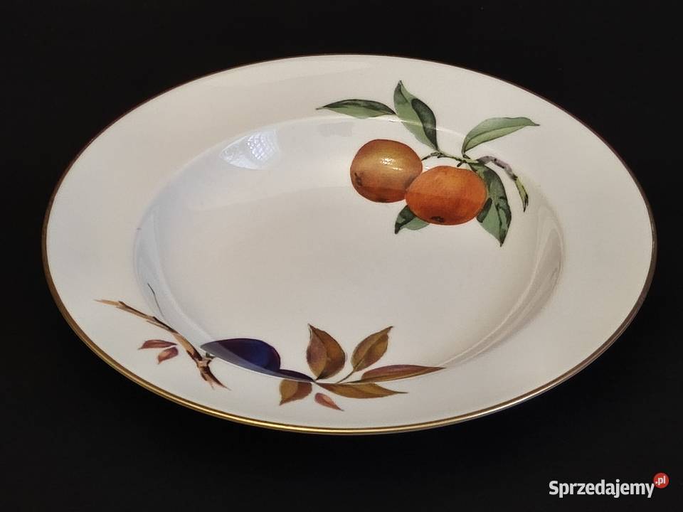 Talerz angielski Royal Worcester Evesham Gold lubelskie Chełm
