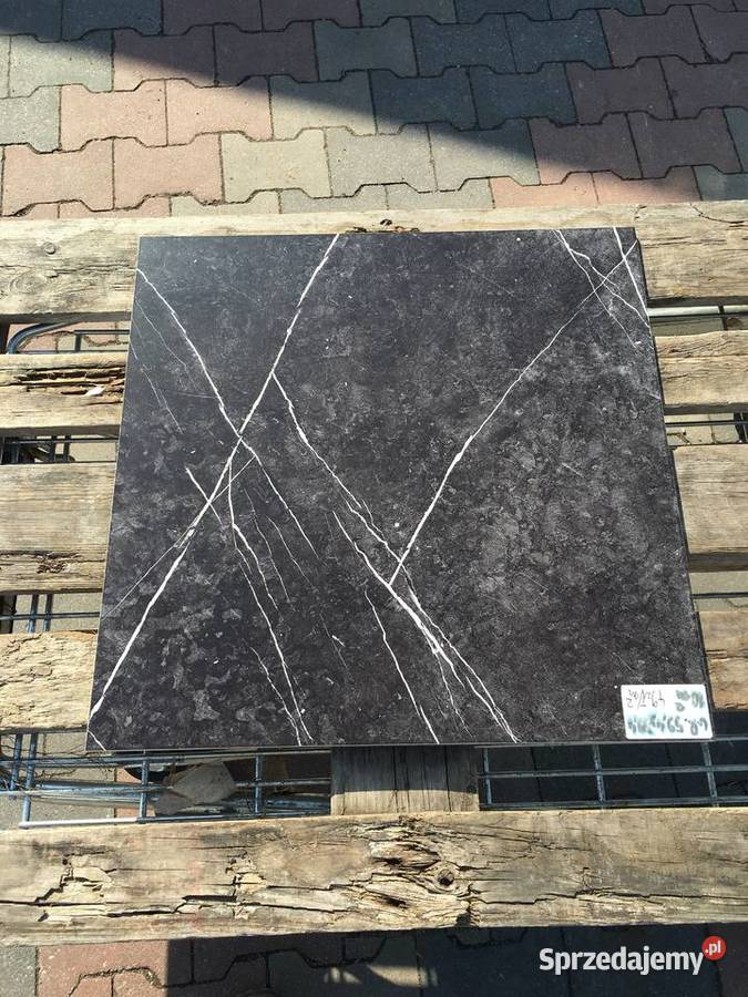 Gres płytka podłogowa czarny marmur poler mazowieckie Reguły sprzedam