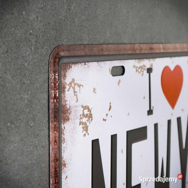 Tabliczka dekoracyjna metalowa I LOVE YORK