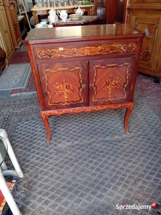 Komoda ludwikowska intarsjowana Tarnogród