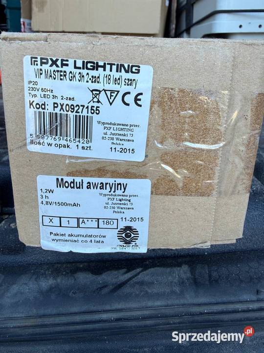 Moduł awaryjny LED PXF Lighting VIP MASTER GK 3H Warszawa